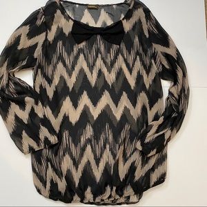 Lavish Maternity Sheer Top.